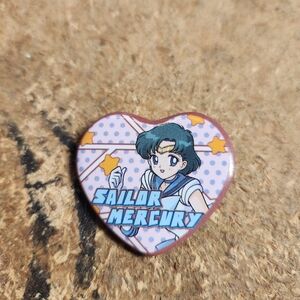 Sailor Mercury Heart-Shaped Pin